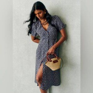 Sezane Vic Dress in Floral Lanzarote Size 14